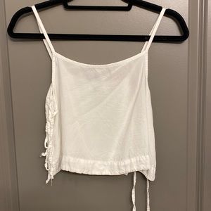 Subdue white tie open side tank